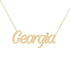 Gold Name Necklace - Georgia